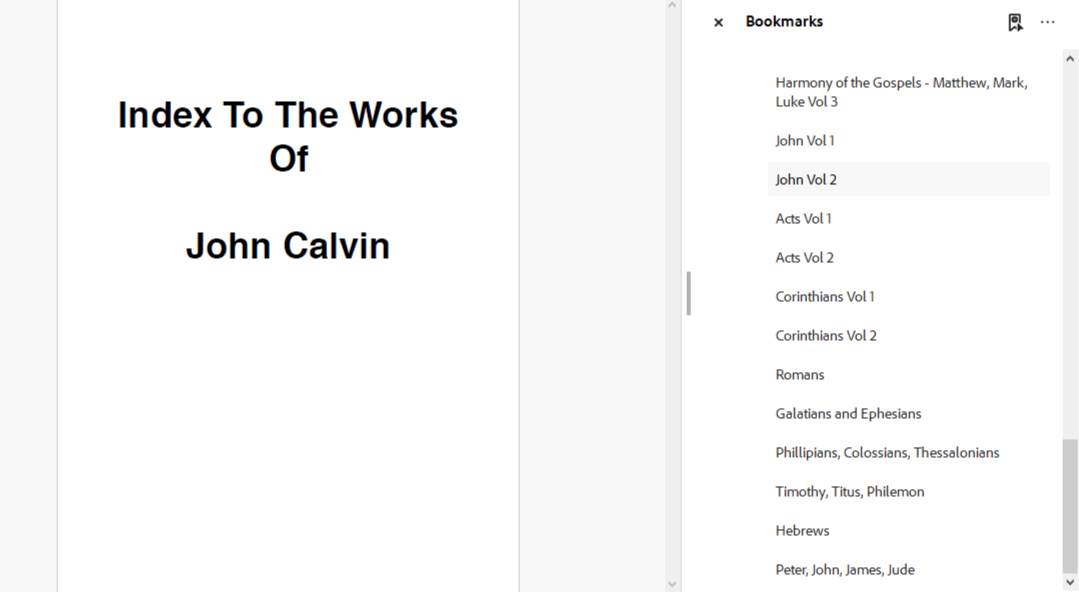 The Works of John Calvin - Bible Commentary Library (PDF E-Book Set)