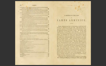 The Works of James Arminius, 1853 Edition, 3 VOLUME E-Book Set