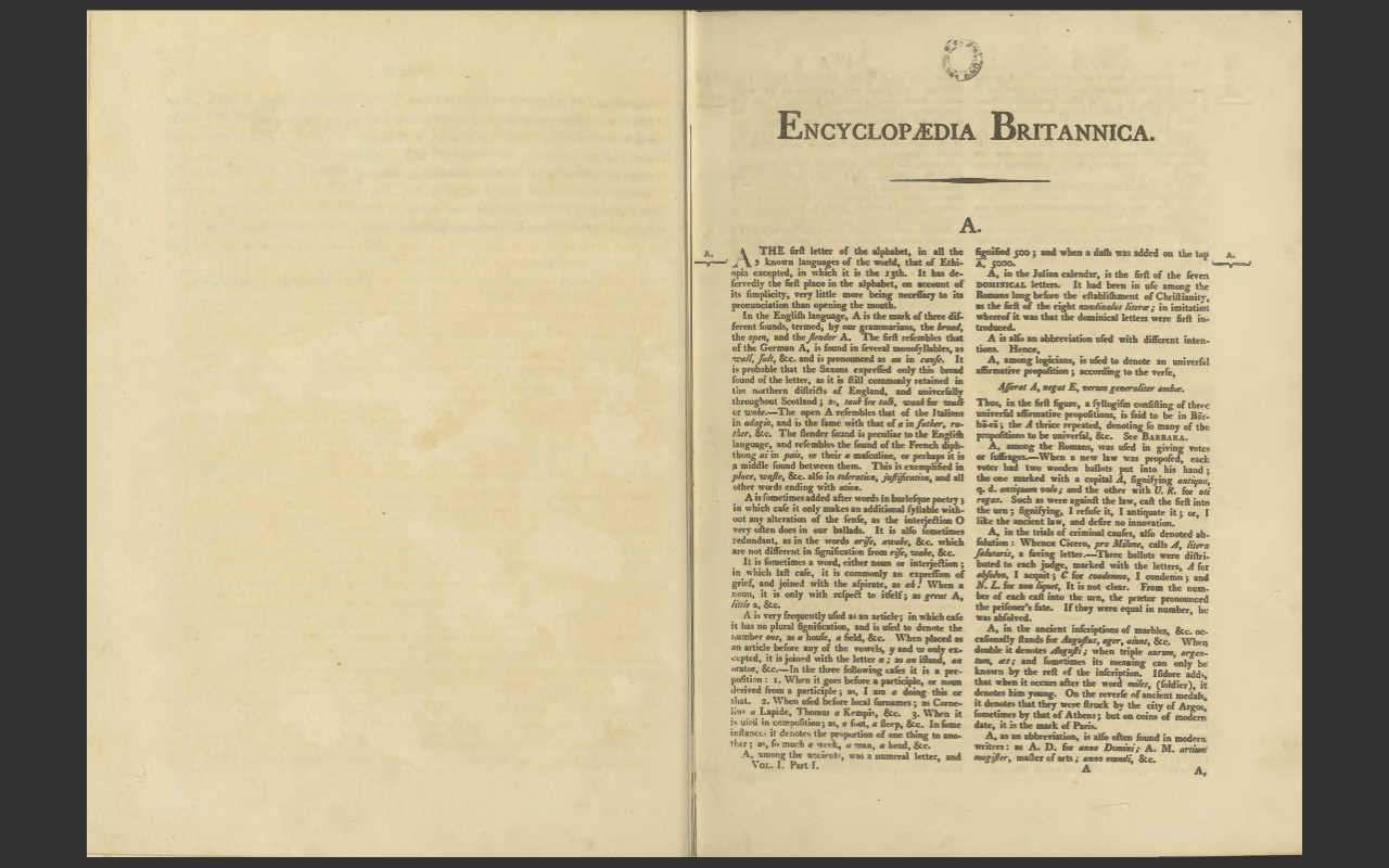 ENCYCLOPEDIA BRITANNICA, 1815 FIFTH 5th EDITION (ALL 20 Volumes) E-Book