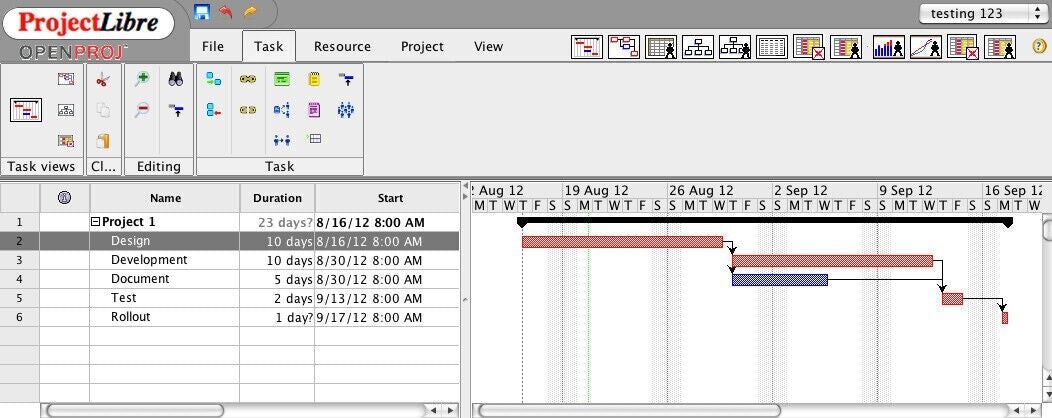 ProjectLibre - Project Management Software - Gantt Charts, Task Tracking, Project Timelines -CD