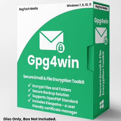 Gpg4win - Secure Email & File Encryption Toolkit - Security Software Windows CD