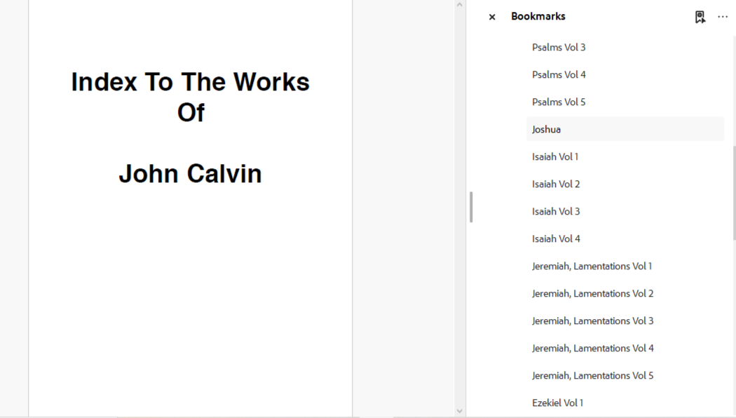 The Works of John Calvin - Bible Commentary Library (PDF E-Book Set)