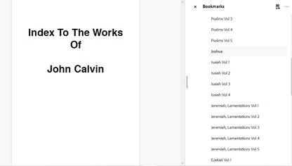 The Works of John Calvin - Bible Commentary Library (PDF E-Book Set)