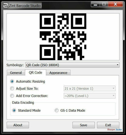 Zint Barcode Generator - UPC QR Code Creator Software - 50+ Formats - Windows CD