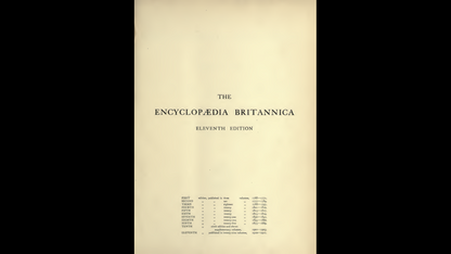 Encyclopedia Britannica 11th & 12th Edition - 32 Volume PDF E-Book set