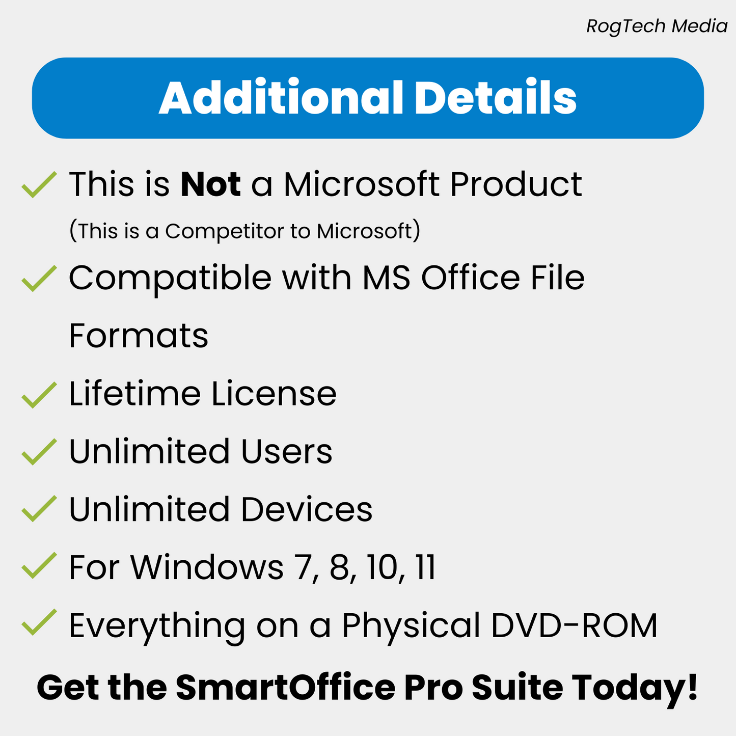 Smart Office Pro Suite for Windows - Home Student Business Productivity Software DVD