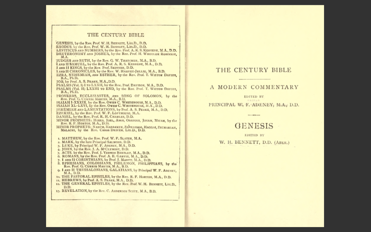The Century Bible Old Testament Commentary (1910, 11 Volumes) PDF E-Book Set