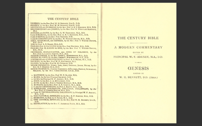 The Century Bible Old Testament Commentary (1910, 11 Volumes) PDF E-Book Set