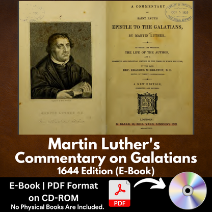 Martin Luther's Commentary on Galatians (1644 Edition) PDF E-Book