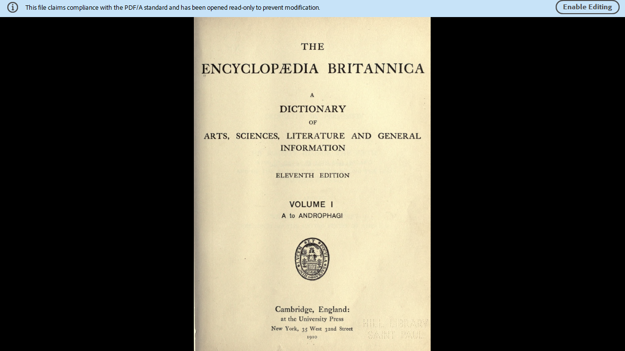 Encyclopedia Britannica 11th & 12th Edition - 32 Volume PDF E-Book set