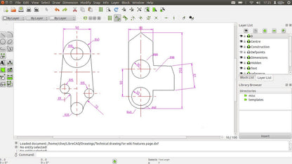 Libre Cad for Windows - 2D CAD Computer Aided Design Full Software Package on CD