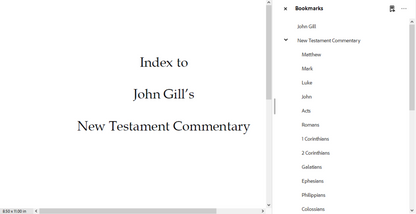 John Gill's Exposition on the Entire Bible - All 66 Volumes (PDF E-Books)