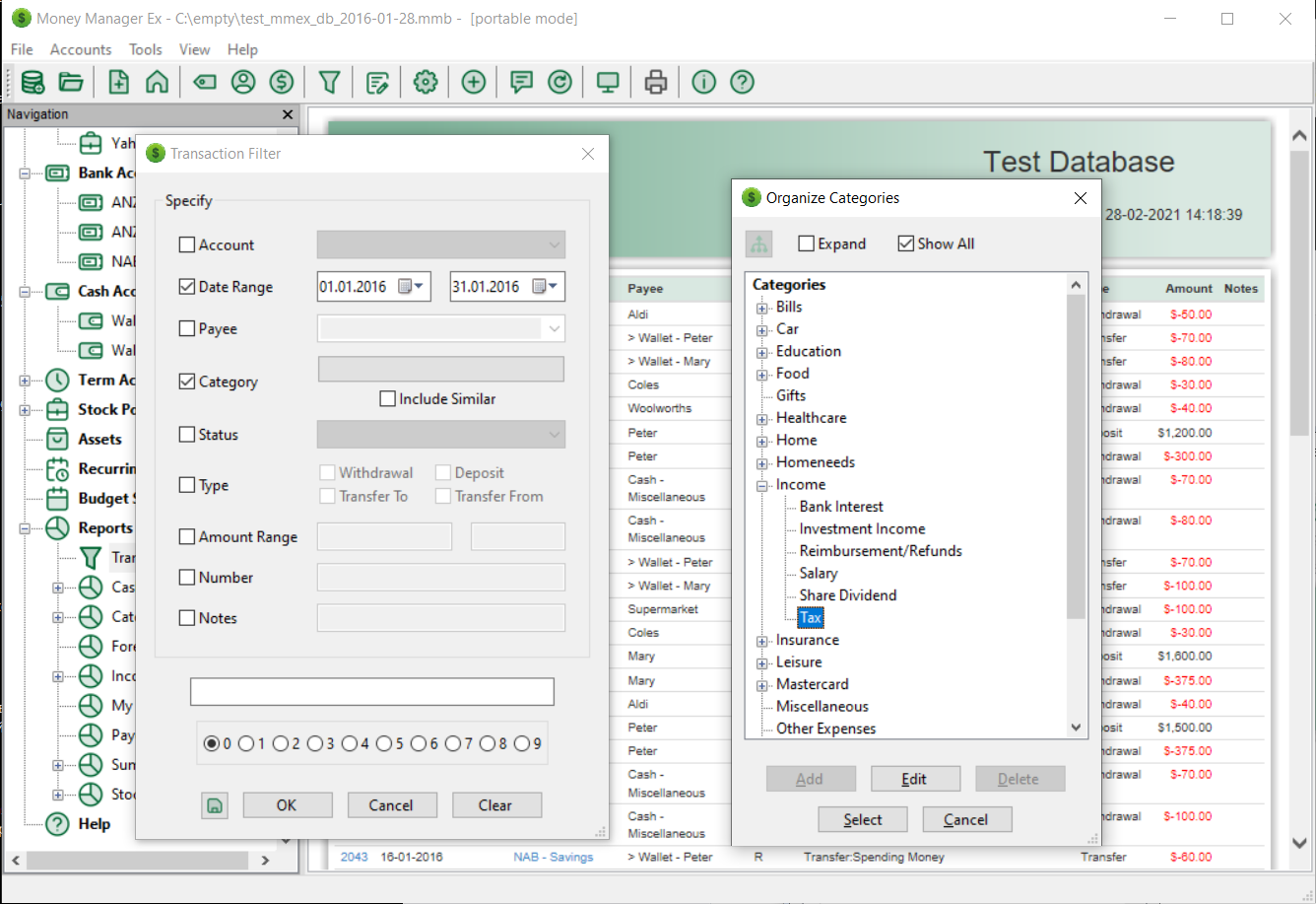 Money Manager EX Personal Finance Software for Windows - Budgeting, Reports, Import QIF on CD