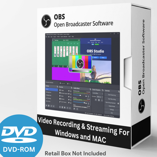 OBS Studio Video Recording | Live Streaming | Screen Recording Software DVD/USB