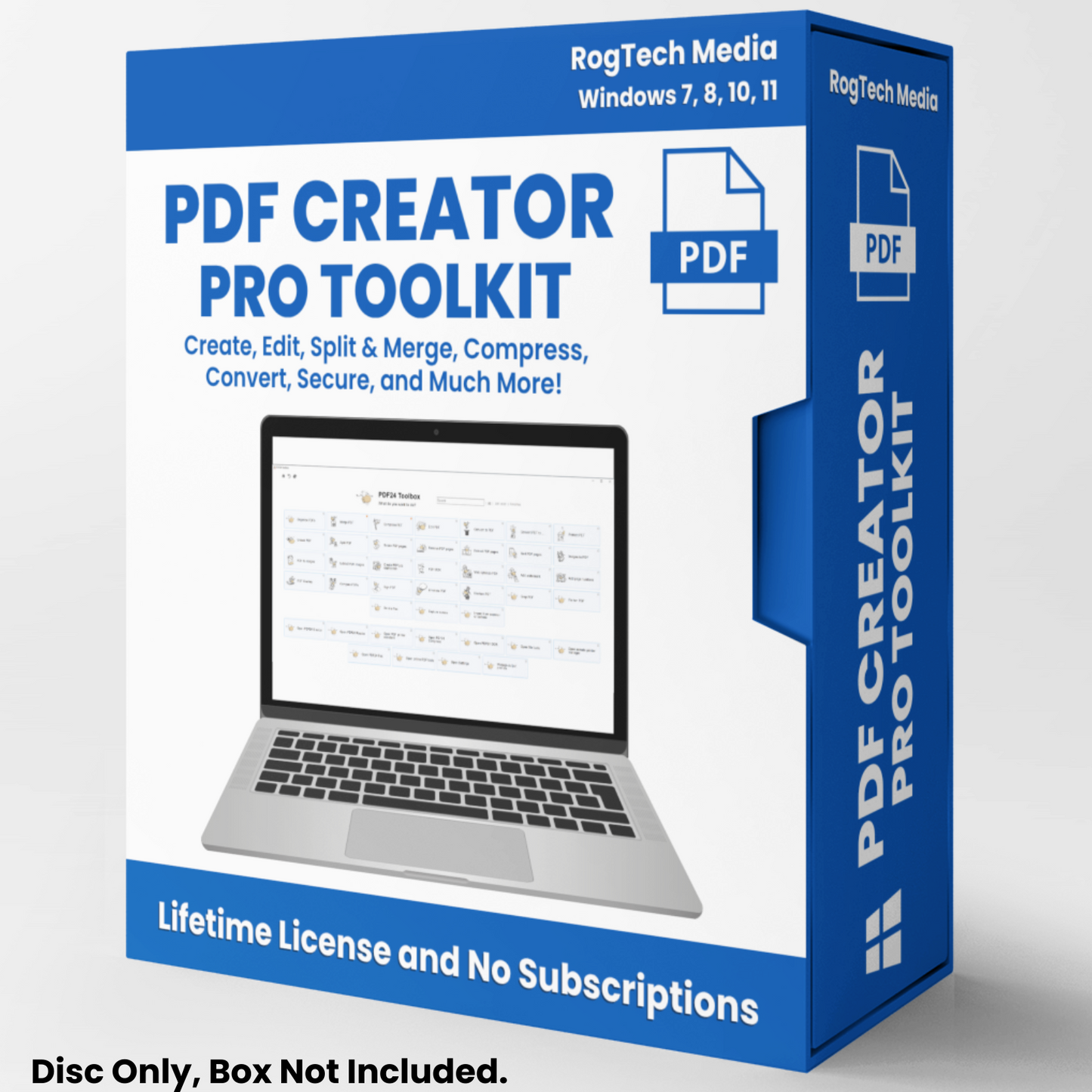 PDF Editor Software | Create Read Convert Compress Tools for Windows on DVD-ROM