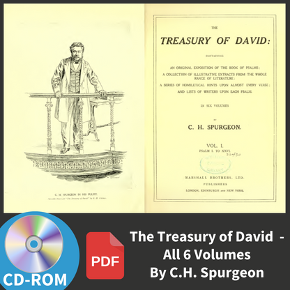 The Treasury of David by Charles C H Spurgeon- Bible Commentary Psalms - E-Book