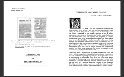 The Autobiography of Benjamin Franklin 1916, E-Book & MP3 Audiobook Bundle CD