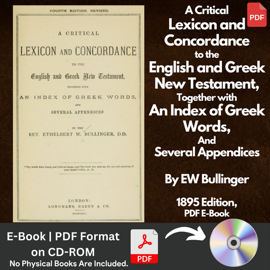 A Critical Lexicon and Concordance to the English and Greek New Testament E-Book