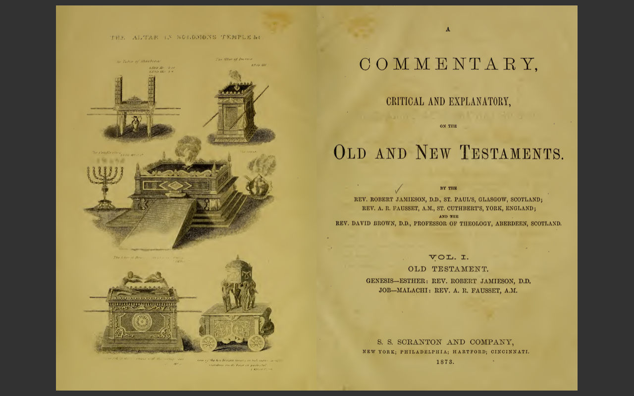JFB Commentary Critical & Explanatory on the Whole Bible - PDF E-Book
