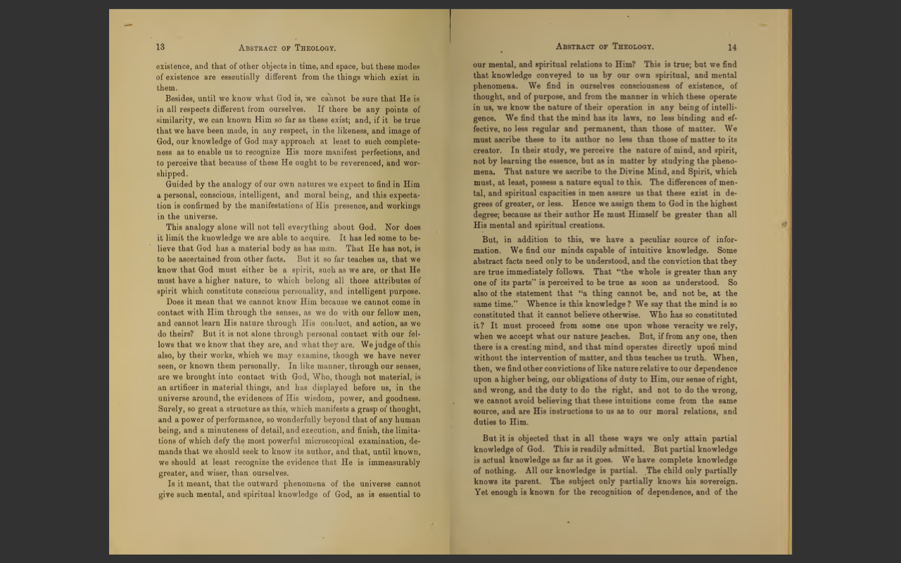 Abstract of Systematic Theology by James P Boyce (1882 Edition) E-Book