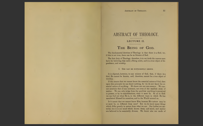 Abstract of Systematic Theology by James P Boyce (1882 Edition) E-Book