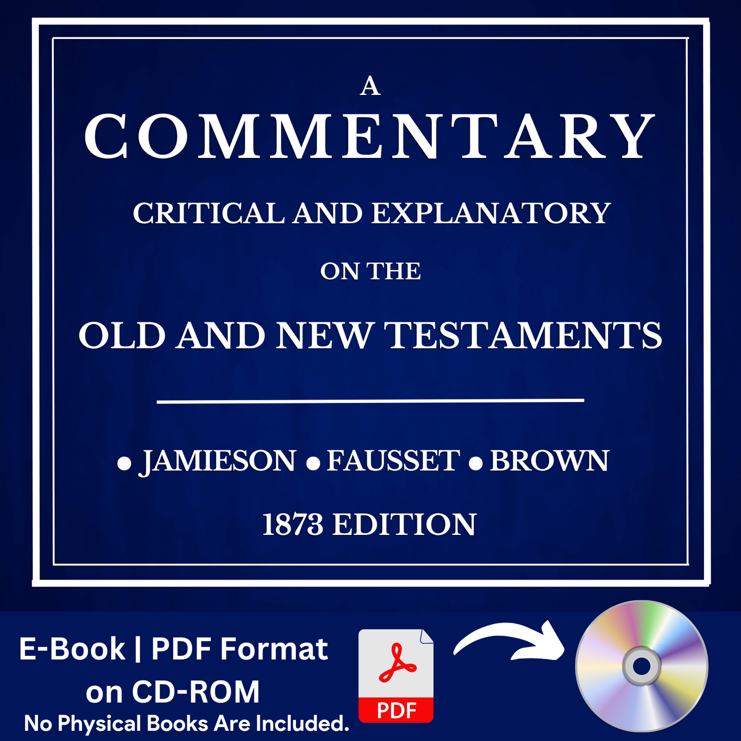 JFB Commentary Critical & Explanatory on the Whole Bible - PDF E-Book