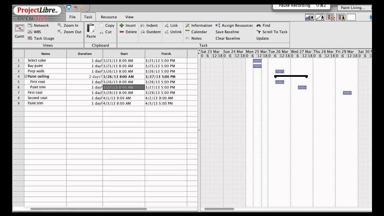 ProjectLibre - Project Management Software - Gantt Charts, Task Tracking, Project Timelines -CD