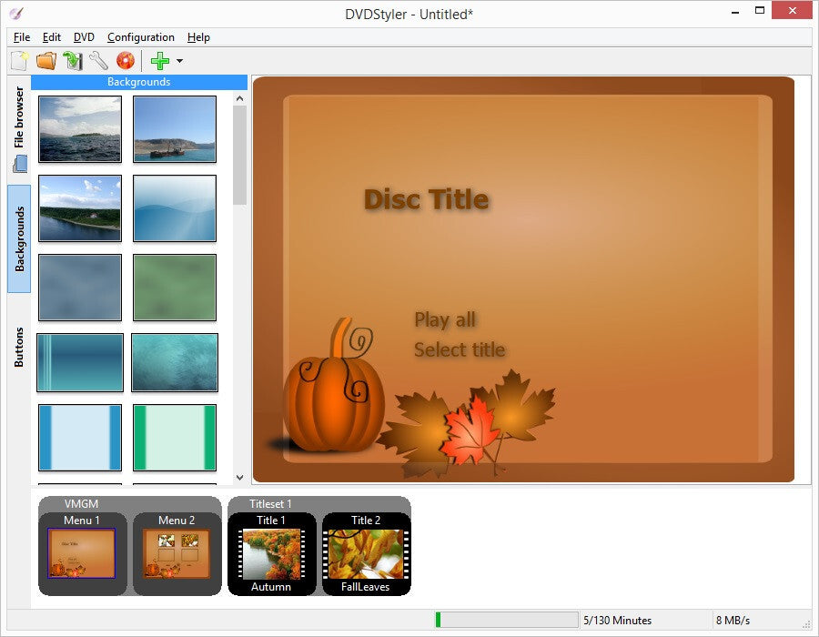 DVDStyler - DVD Creator, Authoring & Burning Software for Windows