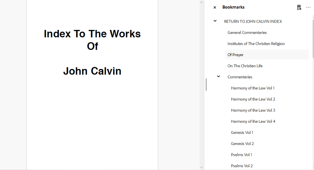 The Works of John Calvin - Bible Commentary Library (PDF E-Book Set)