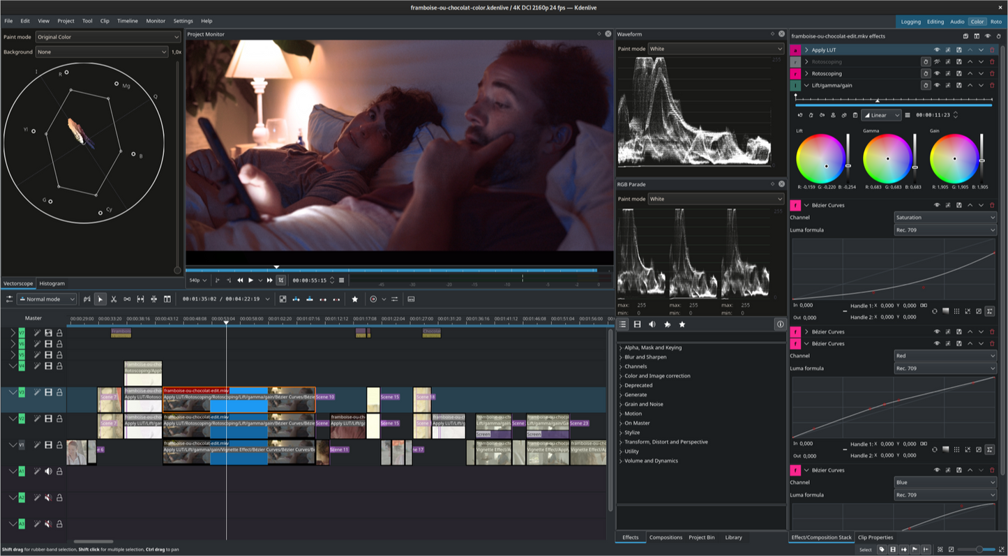 Kdenlive Video Editing Pro Software - Multi-Track Video Editor, Titles, Effects, & More
