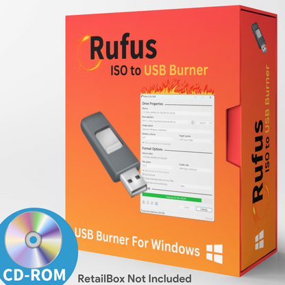 USB ISO Burning Software  | RUFUS ISO to USB Burner | DVD COPY | on CD-ROM