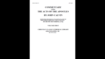 The Works of John Calvin - Bible Commentary Library (PDF E-Book Set)