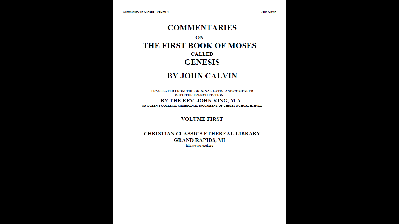 The Works of John Calvin - Bible Commentary Library (PDF E-Book Set)