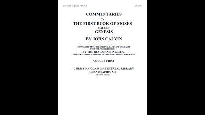 The Works of John Calvin - Bible Commentary Library (PDF E-Book Set)
