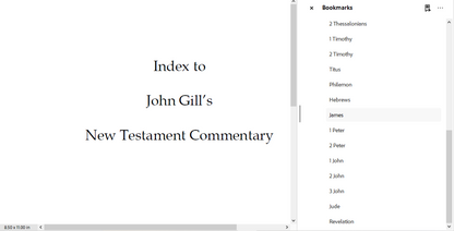 John Gill's Exposition on the Entire Bible - All 66 Volumes (PDF E-Books)