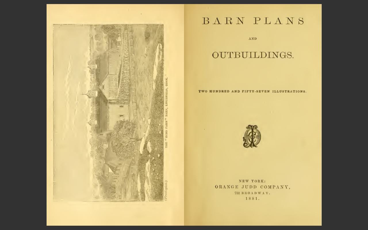 Barn Plans and Outbuildings: 257 Illustrations (1881 Edition) PDF E-Book