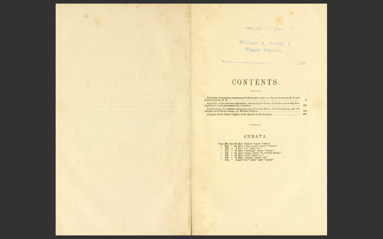 The Works of James Arminius, 1853 Edition, 3 VOLUME E-Book Set