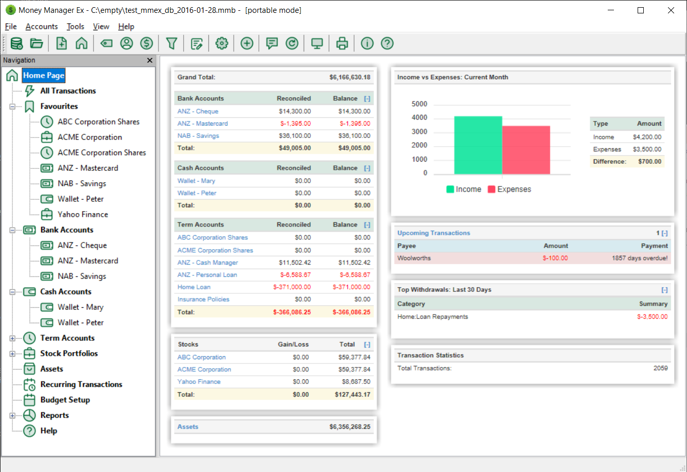 Money Manager EX Personal Finance Software for Mac - Budgets, Reports, Import QIF