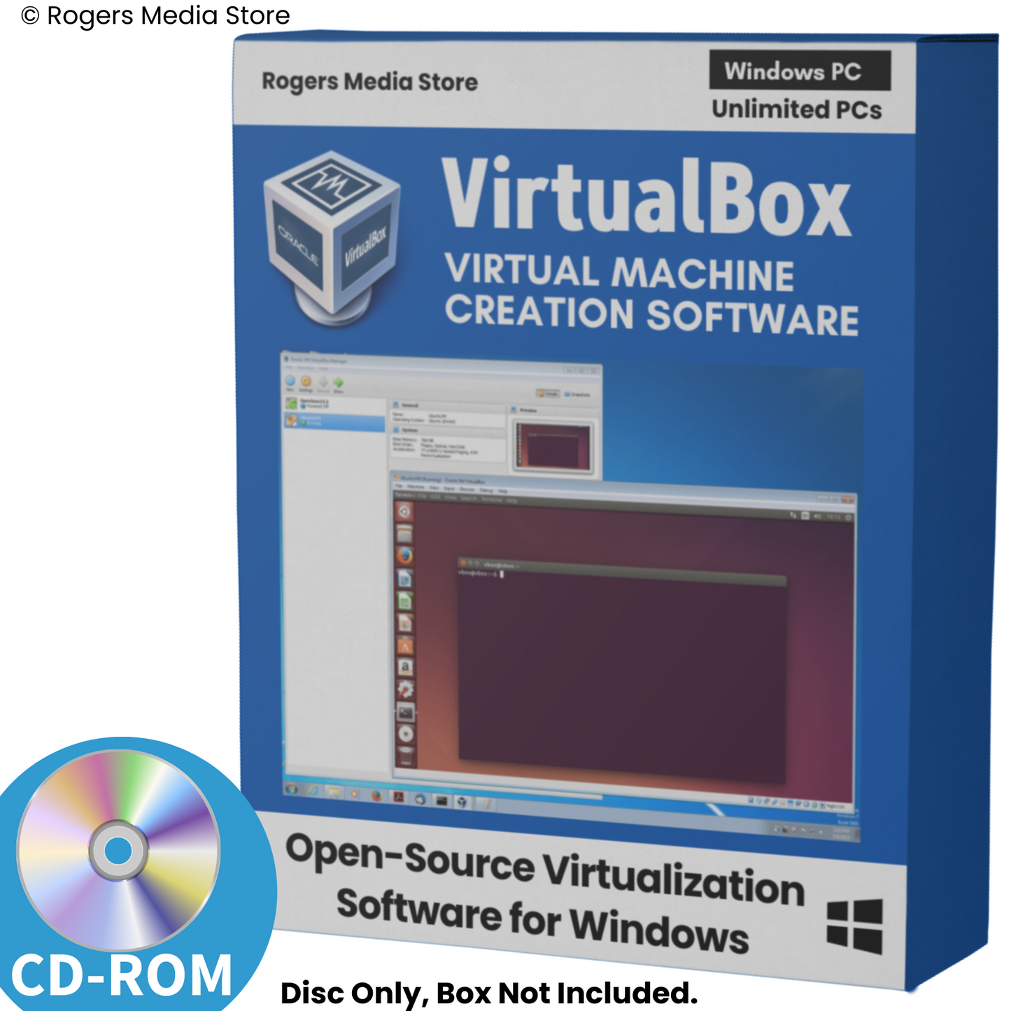 VirtualBox - Create Multiple Virtual Machines VM Software for Windows on CD