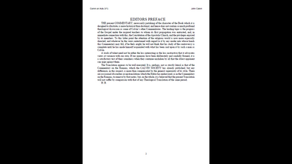 The Works of John Calvin - Bible Commentary Library (PDF E-Book Set)