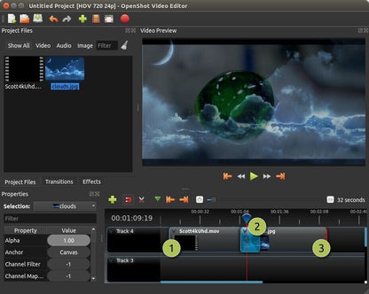 Open Shot 2025 Professional Video Editing Software Suite - Trim, Add Effects Video Editor on CD