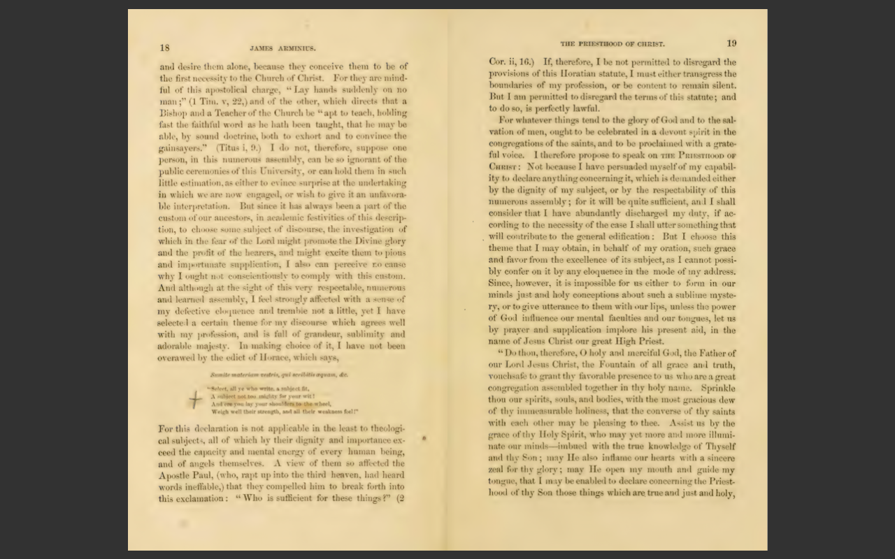 The Works of James Arminius, 1853 Edition, 3 VOLUME E-Book Set