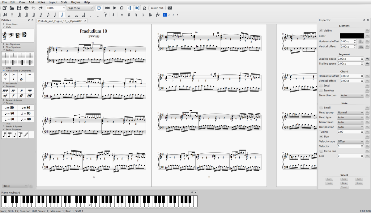 MuseScore 2024 Music Score Writing Notation Composition Software for Windows