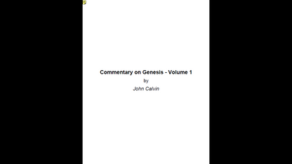 The Works of John Calvin - Bible Commentary Library (PDF E-Book Set)