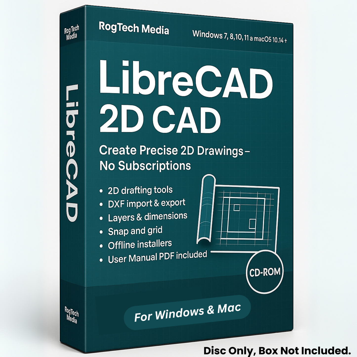 Libre Cad - 2D CAD Computer Aided Design Full Software for Windows & MAC