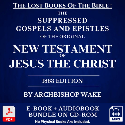 Lost Books of Bible - Suppressed Gospels New Testament E-Book + Audiobook Bundle on CD-ROM
