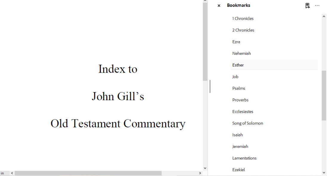 John Gill's Exposition on the Entire Bible - All 66 Volumes (PDF E-Books)