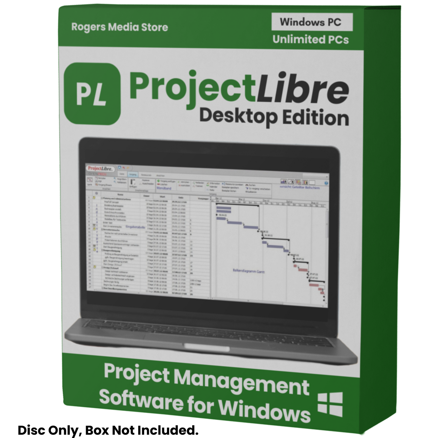 ProjectLibre - Project Management Software - Gantt Charts, Task Tracking, Project Timelines -CD