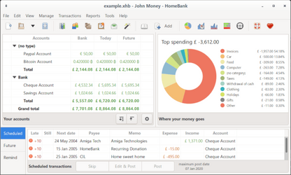 HomeBank Personal Finance software for Accounting, Budgeting, Expense Tracking +
