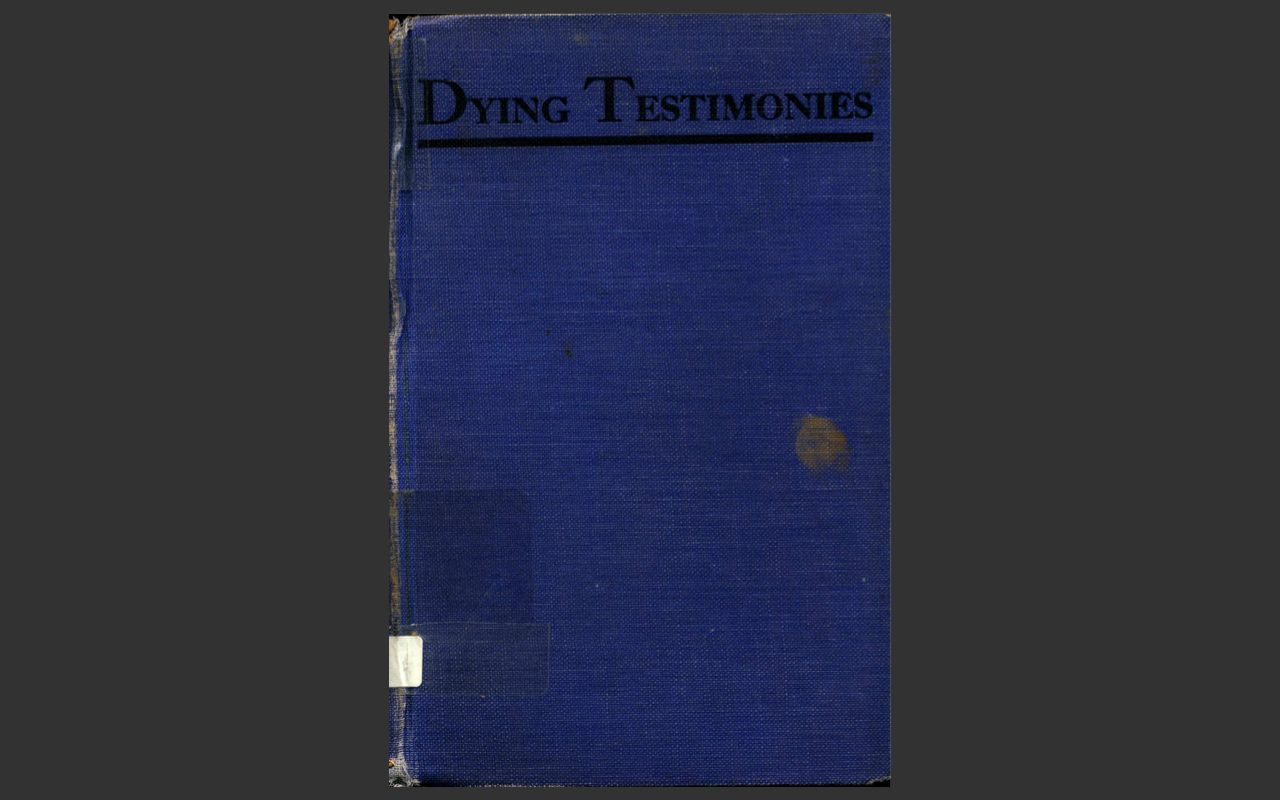 Dying Testimonies of Saved and Unsaved by Solomon Shaw - Christian Study E-Book on CD-ROM